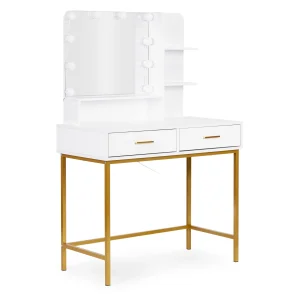 duza toaletka kosmetyczna z lustrem i oswietleniem led 3 bar abe6389b246e40de8f061bac340a9402