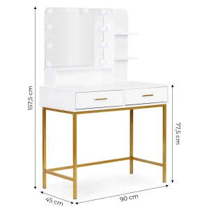 duza toaletka kosmetyczna z lustrem i oswietleniem led 3 bar bb0d382198044734baa6ed34ff216a79