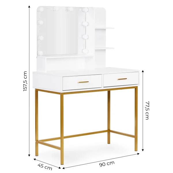 duza toaletka kosmetyczna z lustrem i oswietleniem led 3 bar bb0d382198044734baa6ed34ff216a79