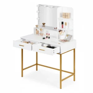 duza toaletka kosmetyczna z lustrem i oswietleniem led 3 bar ee110759f233415faad65471871c4d41