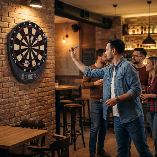 elektroniczna tarcza do darta gry w rzutki lotki tablica lcd 0f44921642784850b68748d345121050