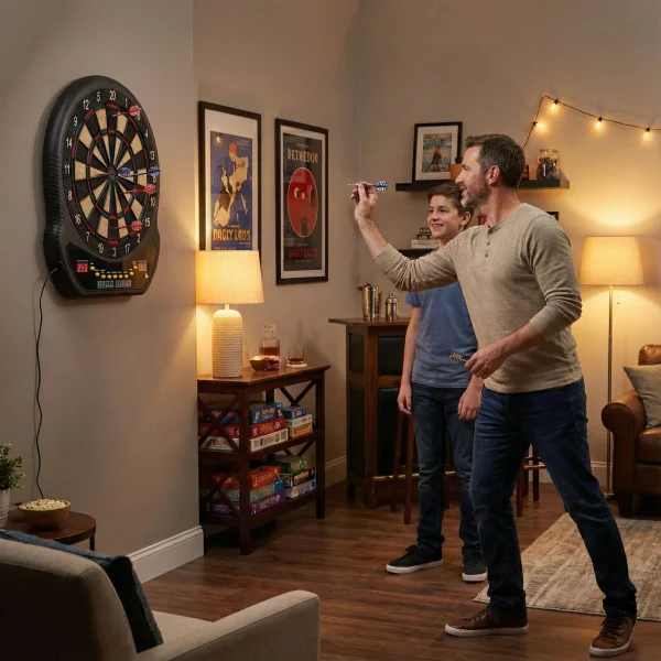 elektroniczna tarcza do darta gry w rzutki lotki tablica lcd 1693be31958e4496b8b54fe81fb62b55