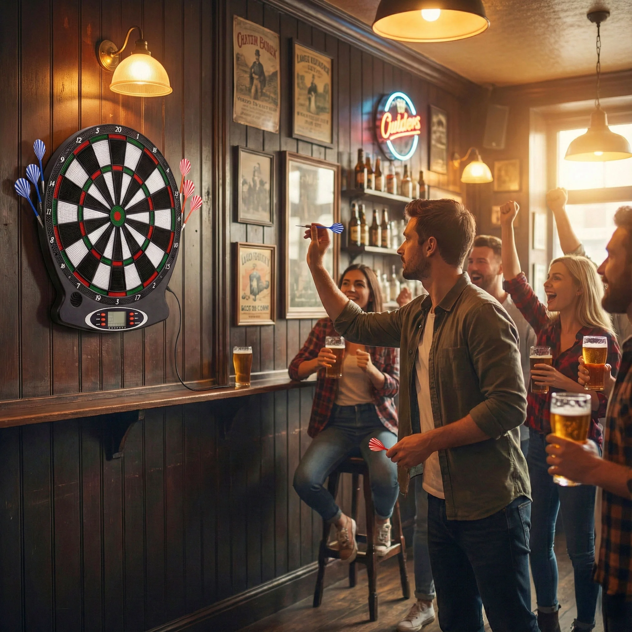 elektroniczna tarcza do darta gry w rzutki lotki tablica lcd 206b7580036f47a4a3ba367220f35f38