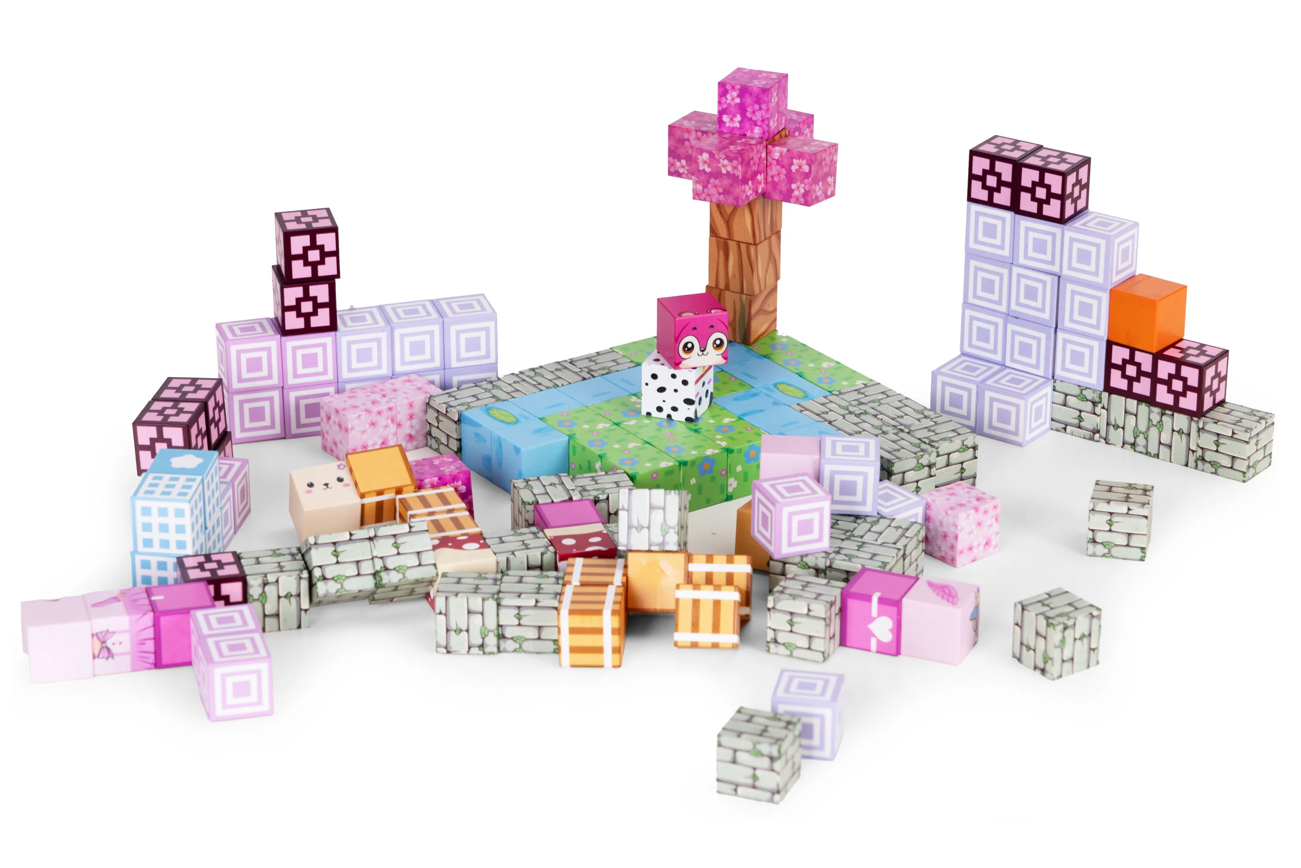 klocki magnetyczne konstrukcyjne dla dzieci 140 elementow sz 8a04815556814f9296a8d2c91c699f07