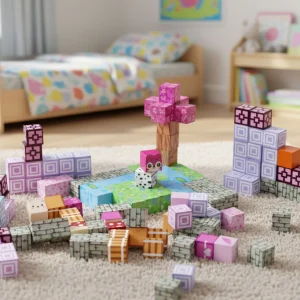 klocki magnetyczne konstrukcyjne dla dzieci 140 elementow sz 952ef786d5b645288adf27de3fb4c453