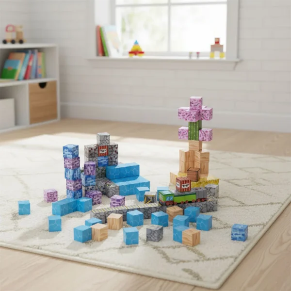 klocki magnetyczne konstrukcyjne dla dzieci zestaw 112 eleme 0bf7a2c172e940898c1c2bcc070b1843