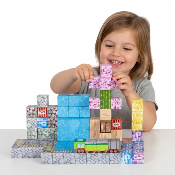 klocki magnetyczne konstrukcyjne dla dzieci zestaw 112 eleme 15cec536209d4795b013d039c53c3f46