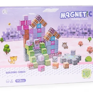 klocki magnetyczne konstrukcyjne dla dzieci zestaw 113 eleme 38b1c1b139a24eb1b160f0593665b638
