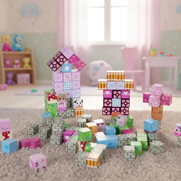 klocki magnetyczne konstrukcyjne dla dzieci zestaw 113 eleme 675d646a46164d099bac0932dce8b3af