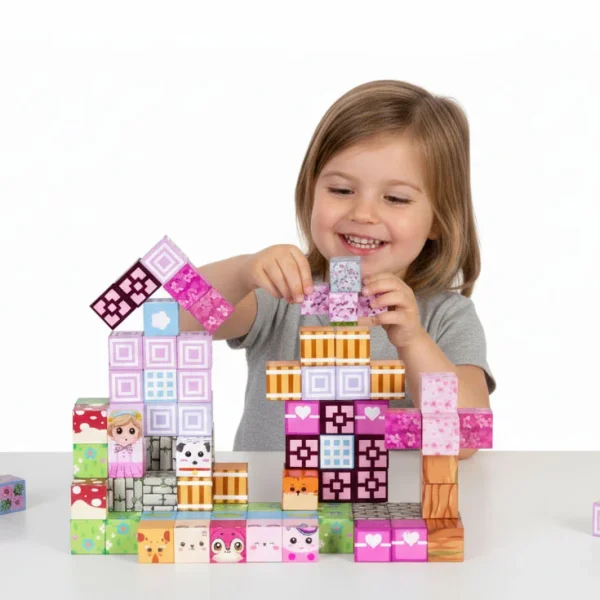 klocki magnetyczne konstrukcyjne dla dzieci zestaw 113 eleme db7e3ce381b5444f9d69b2e48b01311e