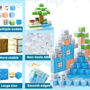 klocki magnetyczne konstrukcyjne dla dzieci zestaw 124 eleme fedd2624143e4e16aa94a1df2c5976b1