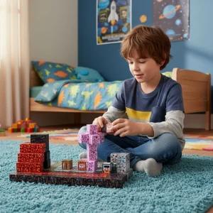 klocki magnetyczne konstrukcyjne dla dzieci zestaw 160 eleme 584d7dbe3007448f9fae096345265597