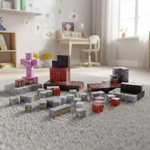 klocki magnetyczne konstrukcyjne dla dzieci zestaw 160 eleme ac788c37f6fb4db3a6e6532433c5d018