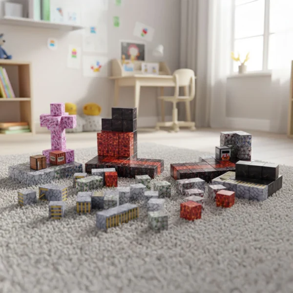 klocki magnetyczne konstrukcyjne dla dzieci zestaw 160 eleme ac788c37f6fb4db3a6e6532433c5d018