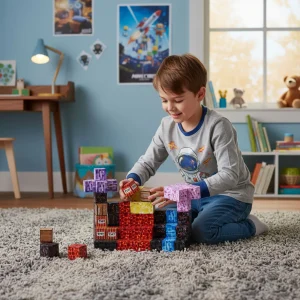 klocki magnetyczne konstrukcyjne dla dzieci zestaw 86 elemen b90a85bf41e24c8da980a8d266226689