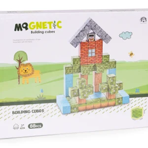 klocki magnetyczne konstrukcyjne dla dzieci zestaw 88 elemen 131bb6f9cff3444c9629039e128c787e