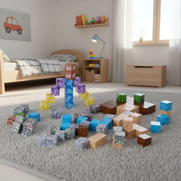 klocki magnetyczne konstrukcyjne dla dzieci zestaw 88 elemen 2ce9e3436baa4037a6fc92b7ba788fe2