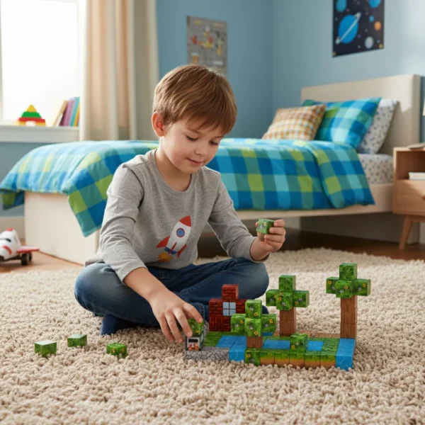 klocki magnetyczne konstrukcyjne dla dzieci zestaw 88 elemen c890fc102c5a44f980034128d9a584b1