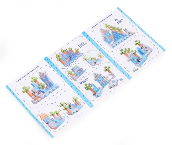 klocki magnetyczne konstrukcyjne dla dzieci zestaw 97 elemen 7ec0de959cd34431b8bb2ee4b42fe49b