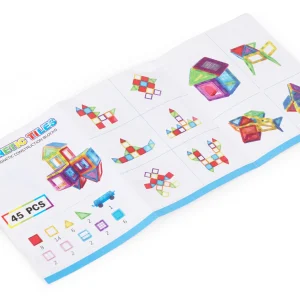 klocki magnetyczne konstrukcyjne domek autko 45 elementow bed5d92e82d24fb59fe22b535570409e