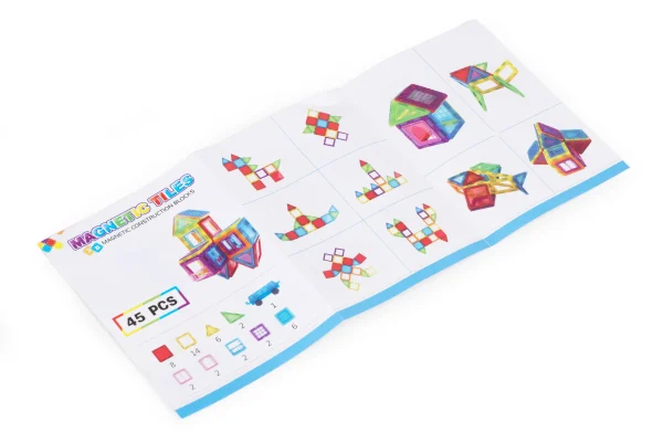 klocki magnetyczne konstrukcyjne domek autko 45 elementow bed5d92e82d24fb59fe22b535570409e