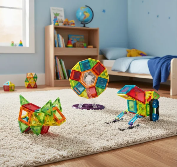 klocki magnetyczne konstrukcyjne domek autko karuzela 70 ele ae6bec0aae6342da8e302f070f61b2ca