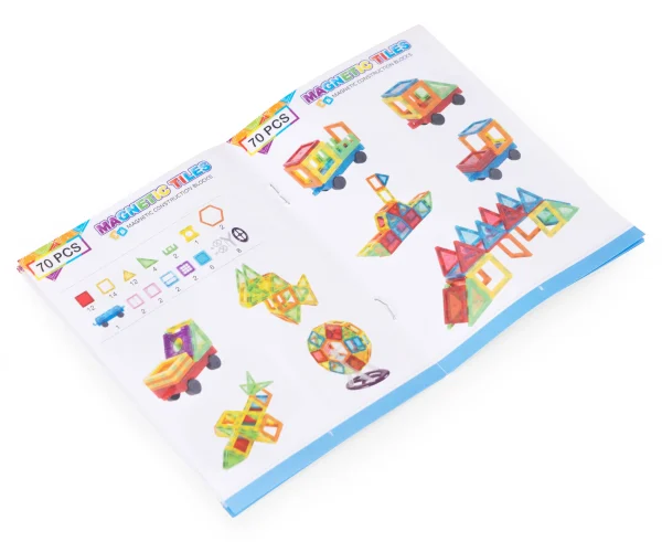 klocki magnetyczne konstrukcyjne domek autko karuzela 70 ele f6218ab7094e40f691cee131508eb0fe