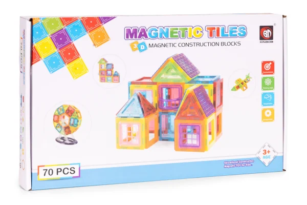 klocki magnetyczne konstrukcyjne domek autko karuzela 70 ele ff6504bf97ba4b7eb47f3c657719a4de