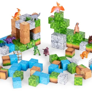 klocki magnetyczne konstrukcyjne zestaw dla dzieci 114 eleme 8145a4e23882459fb64acec81f95fe64