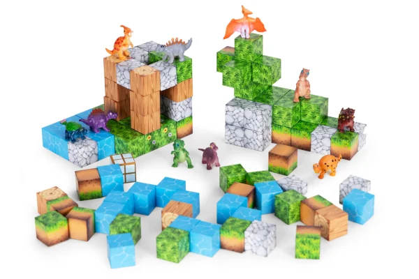 klocki magnetyczne konstrukcyjne zestaw dla dzieci 114 eleme 8145a4e23882459fb64acec81f95fe64