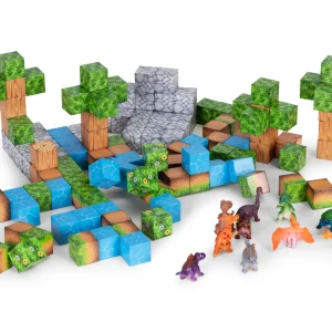 klocki magnetyczne konstrukcyjne zestaw dla dzieci 142 eleme 7b17d03308054f82aad48345c19f2612