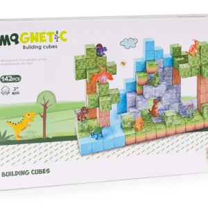klocki magnetyczne konstrukcyjne zestaw dla dzieci 142 eleme a6af04c5f9b44933b60b5522d18d6913