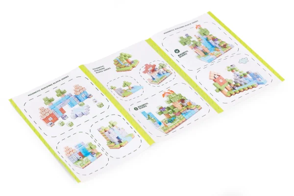 klocki magnetyczne konstrukcyjne zestaw dla dzieci 142 eleme b513ffaf680a459ca99cec958cb86e0e