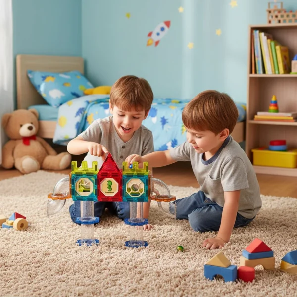 klocki magnetyczne kontrukcyjne 3d tor kulkowy kulodrom 113 573abc2d314e448186ed403b956151bc