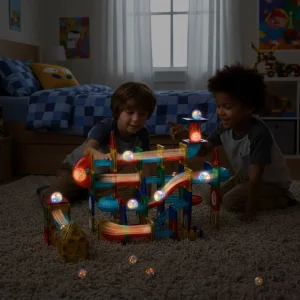 klocki magnetyczne tor kulkowy led klocki konstrukcyjne kulo cc640054ff774cb087579a8e010cc26f