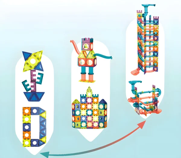 klocki magnetyczne tor kulkowy led klocki konstrukcyjne kulo ed5b4a6f997441e1a26bf177aee768ab