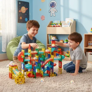 klocki magnetyczne tor kulkowy led klocki konstrukcyjne kulo ff807e3260b74684824f09caa3bdf673