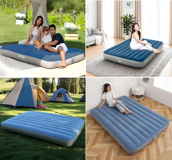 materac dmuchany dwuosobowy 203x152x25 cm z wbudowana pompka bd1ac8890af94be3871554cdf190df10