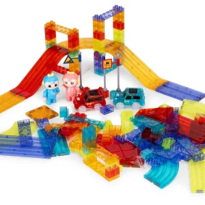 tor dla aut klocki magnetyczne komplet 154 elementy autka le 0b29e21d69264139b54e2c6603af78ae