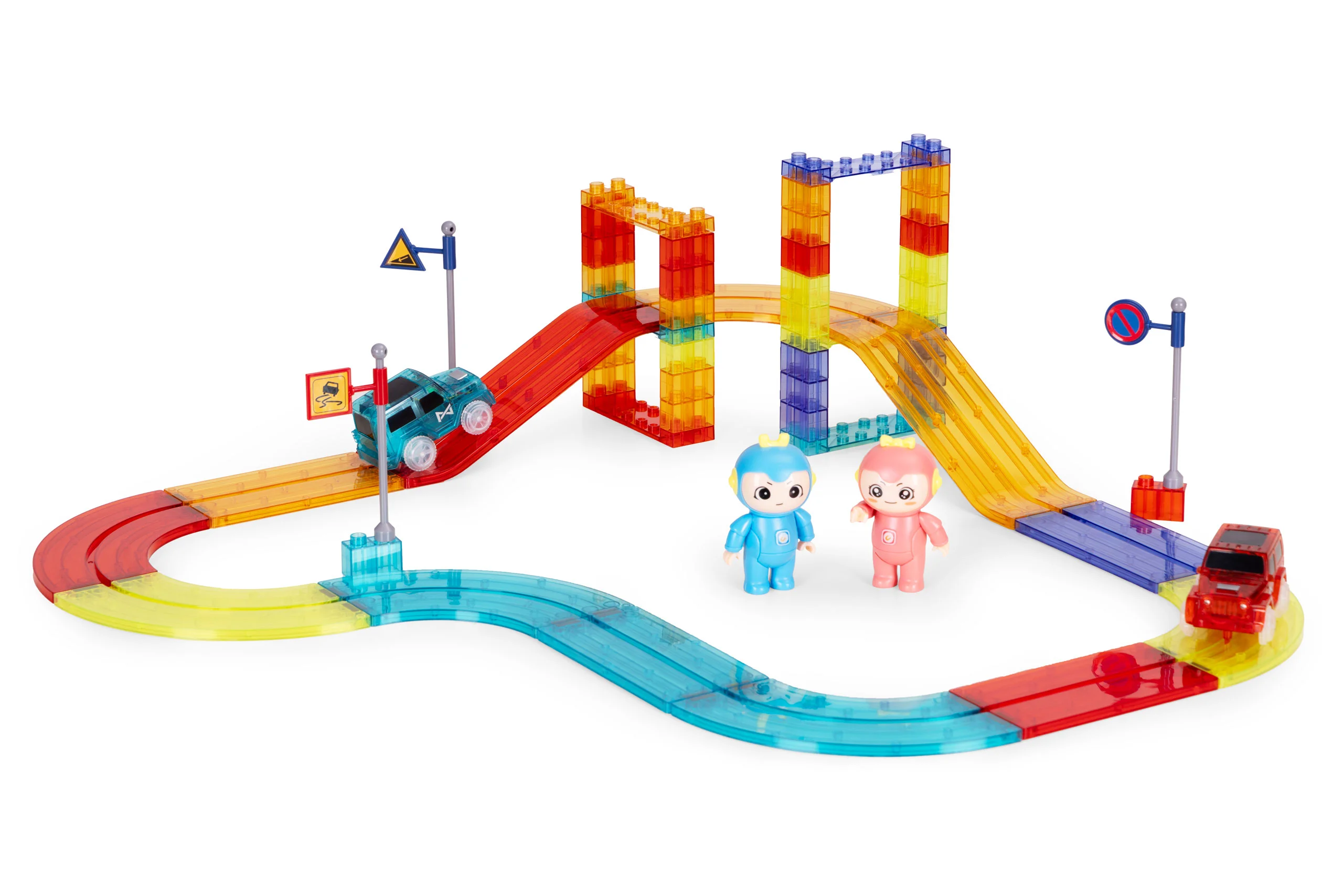 tor dla aut klocki magnetyczne komplet 154 elementy autka le bd0cd0c882c441debf3adb8cef243c1a