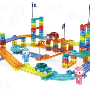 tor dla aut klocki magnetyczne komplet 154 elementy autka le fef9ec5be1814127b21ed629f28cb5a2