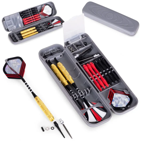 zestaw 3 rzutek do darta 17g brass metalowe lotki do tarcz s 183781da971648d69cec988450de2c68