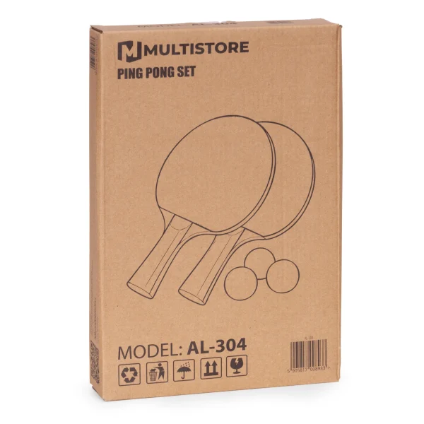 zestaw do tenisa stoowego 2 paletki do ping ponga 3 pieczki 89ff81222559498a9a744a8c71a7b3c2