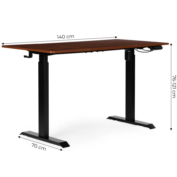 biurko elektryczne regulowane 140x70 cm regulacja wysokosci 0da9939022584137975a8afda693a8f3