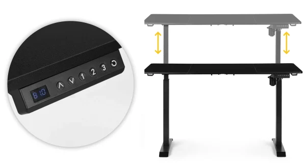 biurko elektryczne regulowane 140x70 cm regulacja wysokosci 16fb3d610c7e461d8eada5c092e410b5