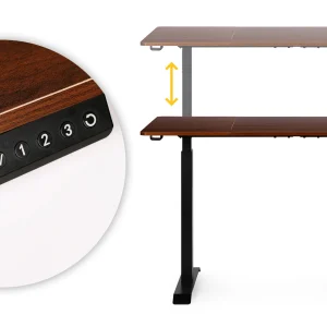 biurko elektryczne regulowane 140x70 cm regulacja wysokosci 86bac3047b244a4dbacb7324eb616a99