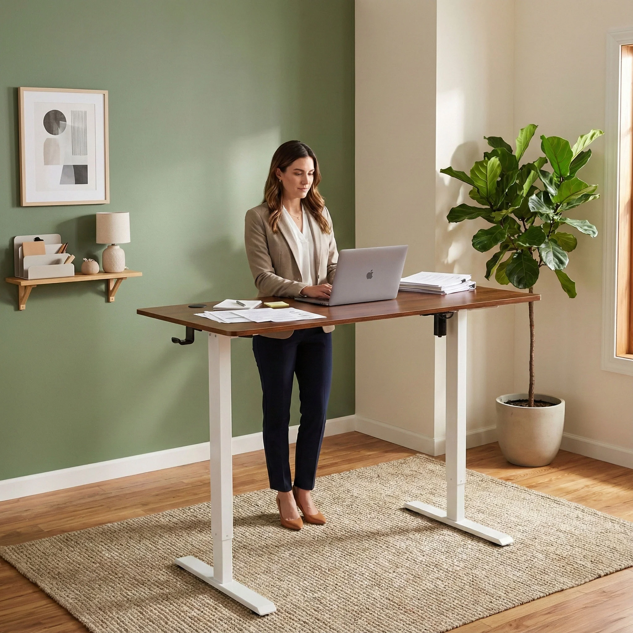 biurko elektryczne stojace 120x60 cm regulacja wysokosci 72 011032ba4edf4db3a05cb6e9307f1c05