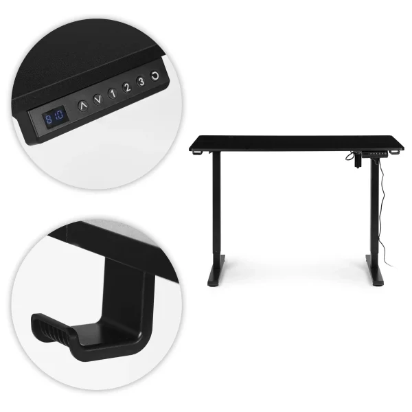 biurko elektryczne stojace 120x60 cm regulacja wysokosci 72 18b89ef889384b8f85a89031e2f2e3db