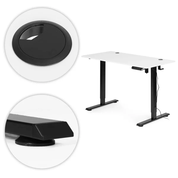 biurko elektryczne stojace 120x60 cm regulacja wysokosci 72 9c78610f816143b080a158e3730321bf