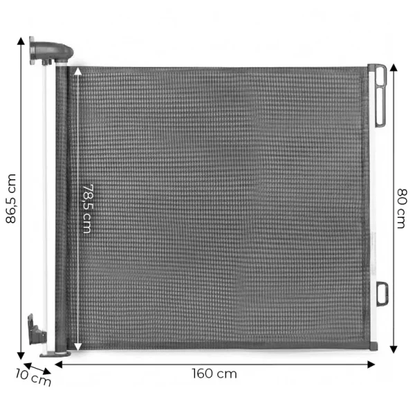 bramka barierka roleta 160 cm ochronna zabezpieczajaca na sc 4e4d4504cc084015975fcccc3f76067c